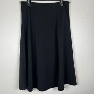 Croft & Barrow Black Petite‎ A-Line Skirt Career Casual Stretch Women's 12P